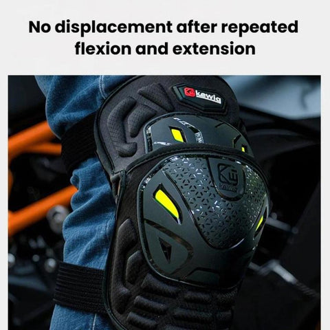 Kewig 2pcs Quick-Release Shockproof Motorcycle Riding Protective Covers Anti-Fall Knee & Elbow Pads, Elbow Guard L, Elbow Guard M, Knee Guard L, Knee Guard M
