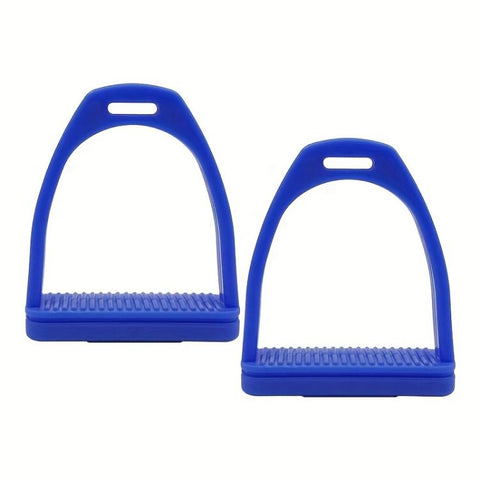 1pair High-strength Engineering Plastic Stirrup With Non-Slip Rubber Pads