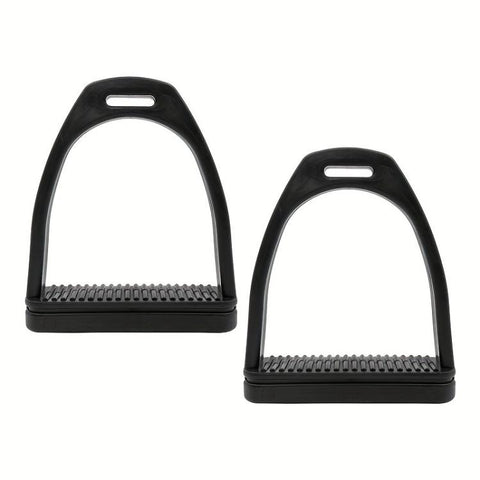 1pair High-strength Engineering Plastic Stirrup With Non-Slip Rubber Pads