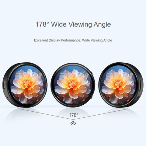 WAVESHARE RP2350 1.75-Inch AMOLED Screen Development Board, Without Case, With Case, With GPS