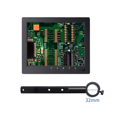 Industrial Grade IPS Microscope Monitor, US Plug, 8 Inch with 25mm Mounting Bar, 8 Inch with 32mm Mounting Bar, 10 Inch with 25mm Mounting Bar, 10 Inch with 32mm Mounting Bar, 11.6 Inch with 25mm Mounting Bar, 11.6 Inch with 32mm Mounting Bar          ...