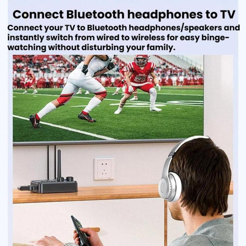 GT87 2 In 1 Bluetooth 5.4 Receiver & Transmitter RCA / AUX Wireless Audio Adapter, GT87