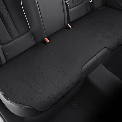 ZD25A Universal Suede Car Seat Cushion Summer Breathable Double-Sided Seat Pad, Front Row Black, Front Row Orange, Front Row Grey, Back Row Black, Back Row Orange, Back Row Grey