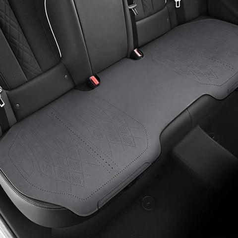 ZD25A Universal Suede Car Seat Cushion Summer Breathable Double-Sided Seat Pad, Front Row Black, Front Row Orange, Front Row Grey, Back Row Black, Back Row Orange, Back Row Grey