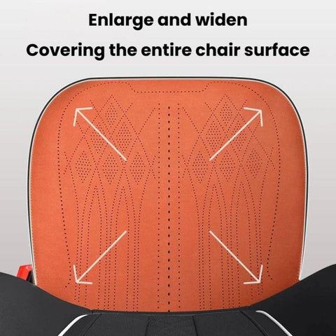 ZD25A Universal Suede Car Seat Cushion Summer Breathable Double-Sided Seat Pad, Front Row Black, Front Row Orange, Front Row Grey, Back Row Black, Back Row Orange, Back Row Grey