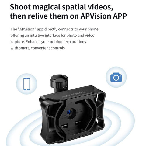 APEXEL WiFi 2MP Digital Eyepiece APP Control For Microscopes, Monocular/Binocular Telescopes