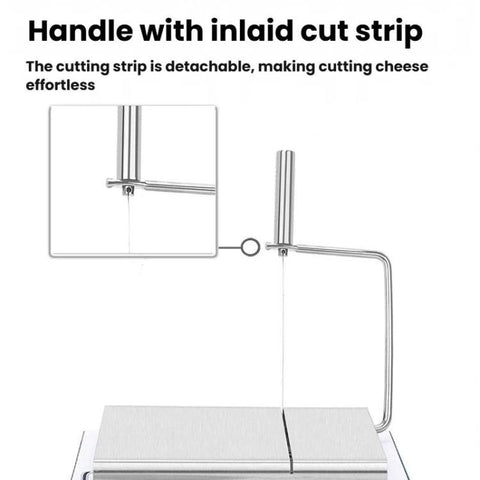 LsCook Stainless Steel Multi-Function Cheese Slicer, Boxed, With Scale Boxed