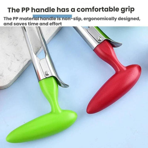 LsCook Stainless Steel Fruit Corer Plastic-Handled Fruit Core Remover