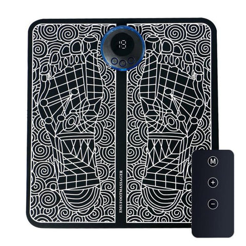 Smart Foot Massage Mat Pulsed Foot Massager, LCD Charging, LCD Charging With Remote Control