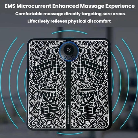 Smart Foot Massage Mat Pulsed Foot Massager, LCD Charging, LCD Charging With Remote Control