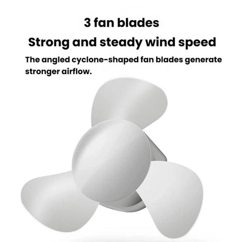 Rundong R-8037 USB Portable High Wind Car Dual-Head Fan Quiet Desk Fan For Office & Desktop