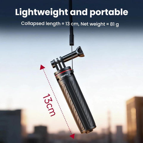 XILETU XS-22 Automatic Pop-Up Mini Tripod Selfie Stick 13-30cm Adjustable Extendable Monopod for Action Camera