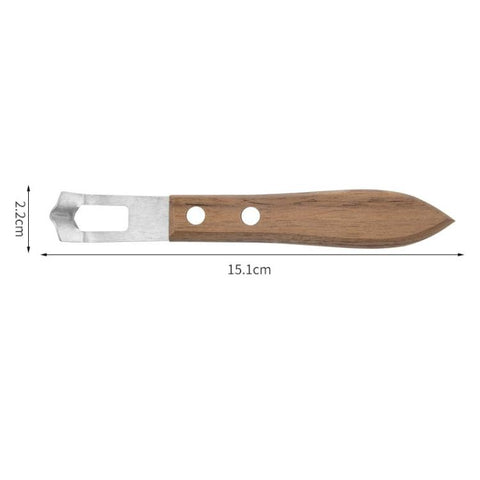 LsCook Stainless Steel Cheese Grater Walnut Handle Lemon Zester Fruit Grater and Peeler