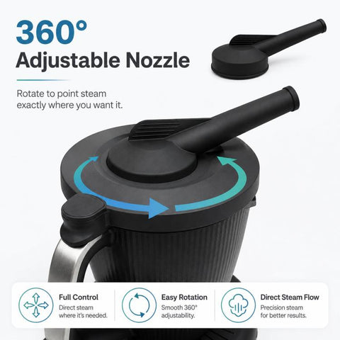 For Thermomix TM7 Silicone Steam Diverter Rotatable Steam Release Pipe, Silicone Steam Diverter
