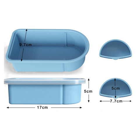 Silicone Snack Container With Removable Sauce Compartments Food Storage For Travel, Picnic & Meal Prep