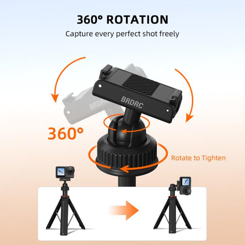 For DJI Osmo Action 5 Pro / Osmo 360 BRDRC Extended Selfie Stick Quick-Release Tripod, AC6039_2