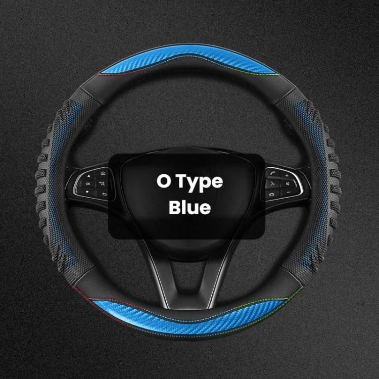 Honeycomb Car Steering Wheel Cover No-Sew Universal Steering Wheel Protector, O Type Blue, O Type Dark Blue, O Type Black, O Type Red, O Type Coffee, D Type Blue, D Type Dark Blue, D Type Black, D Type Red, D Type Coffee