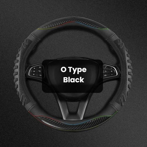 Honeycomb Car Steering Wheel Cover No-Sew Universal Steering Wheel Protector, O Type Blue, O Type Dark Blue, O Type Black, O Type Red, O Type Coffee, D Type Blue, D Type Dark Blue, D Type Black, D Type Red, D Type Coffee