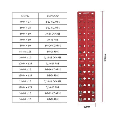 MR HELLO E-6-6 Screw & Nut Thread Checker Gauge Thread Pitch Measuring Tool