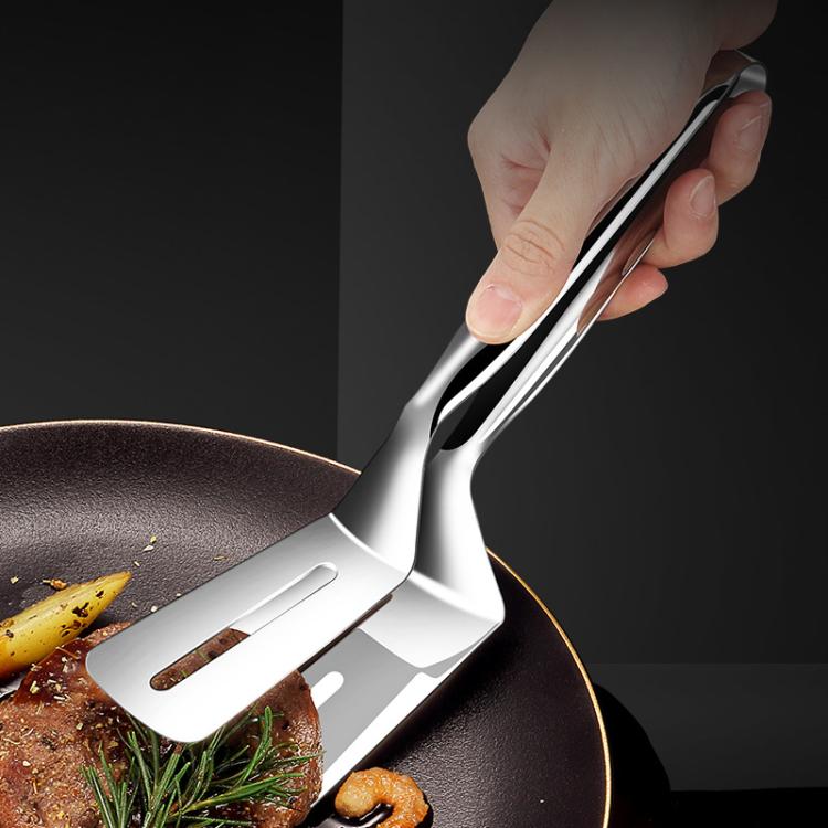 LsCook 304 Stainless Steel Food Tongs Home Kitchen Thickened Steak Clip
