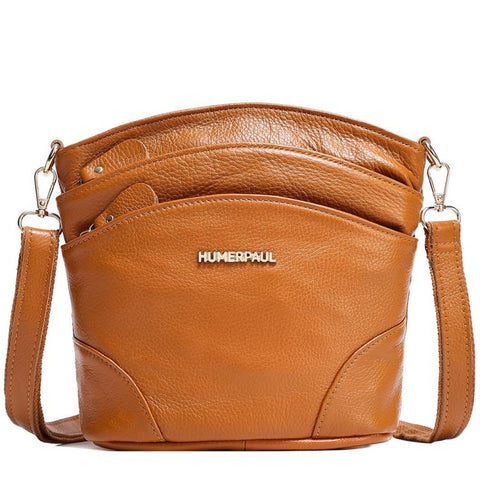HUMERPAUL WB201 Women Leather Shoulder Bag Large Capacity Crossbody Bag