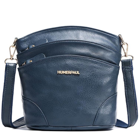 HUMERPAUL WB201 Women Leather Shoulder Bag Large Capacity Crossbody Bag