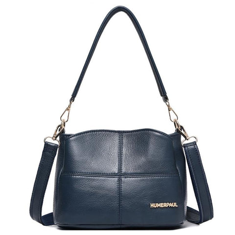 HUMERPAUL WB202 Women Leather Shoulder Bag Large Capacity Crossbody Bag
