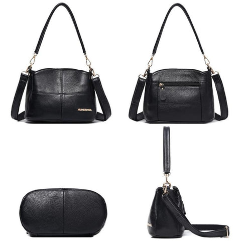 HUMERPAUL WB202 Women Leather Shoulder Bag Large Capacity Crossbody Bag