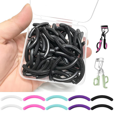 100pcs /Box Eyelash Curler Refill Pads Universal Eye Lash Curler Replacement Rubber Pads