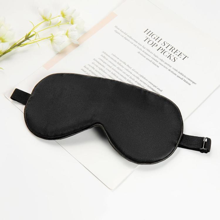 Silk Sleep Mask with Adjustable Buckle & Latex Strap Light Blocking Eye Mask