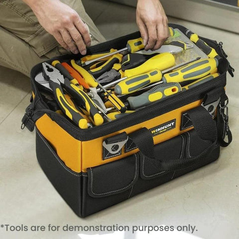 WINHUNT Portable Handheld Wear-Resistant Hardware Storage Tool Bag, 14 inch, 16 inch, 18 inch, 20 inch