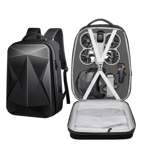 For DJI Avata 360 Hard Shell Backpack Waterproof Carrying Case For N3 Goggles/RC 2 Controller With 17-Inch Laptop Compartment