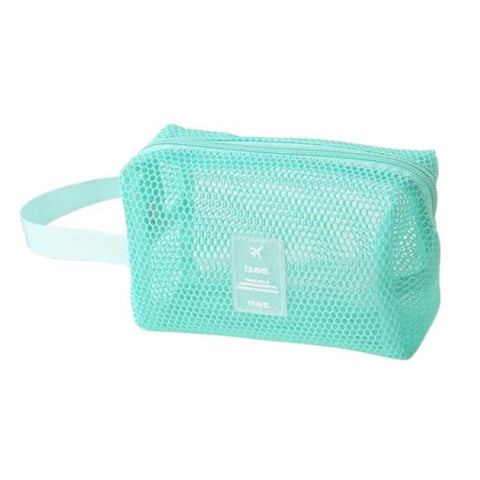 Mesh Multi-Functional Cosmetic Bag Large-Capacity Travel Makeup Storage Bag, Square Pink, Square Green, Square Purple, Octopus Pink, Octopus Green, Octopus Purple