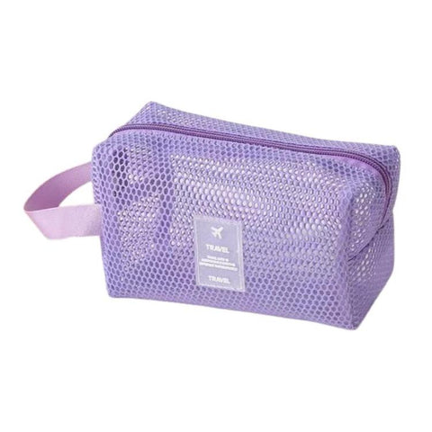 Mesh Multi-Functional Cosmetic Bag Large-Capacity Travel Makeup Storage Bag, Square Pink, Square Green, Square Purple, Octopus Pink, Octopus Green, Octopus Purple