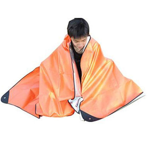 3 In 1 Multifunctional Emergency Blanket Portable Outdoor Moisture-Proof Mat & Survival Tarp