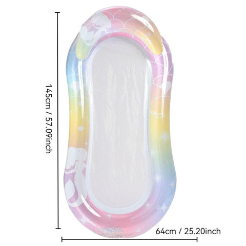Inflatable Thickened Floating Bed Water Air Lounger, Yellow Lemon, Watermelon Pattern, Strawberry Pattern, Lime Pineapple Pattern, Sequined Starry Blue, Sequined Starry Pink, Sequins Watermelon Pattern, Sequins Strawberry Pattern, Sequins Mermaid      ...