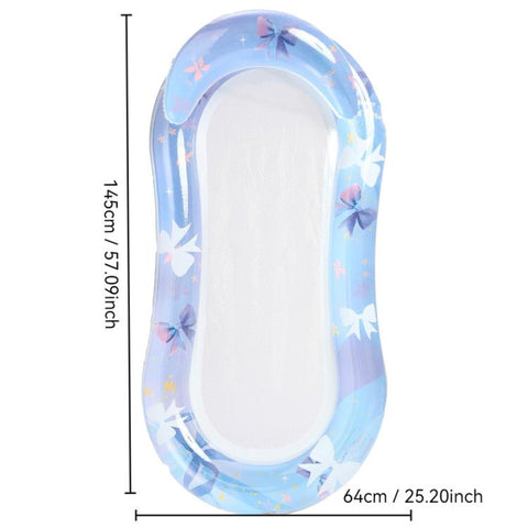 Inflatable Thickened Floating Bed Water Air Lounger, Yellow Lemon, Watermelon Pattern, Strawberry Pattern, Lime Pineapple Pattern, Sequined Starry Blue, Sequined Starry Pink, Sequins Watermelon Pattern, Sequins Strawberry Pattern, Sequins Mermaid      ...