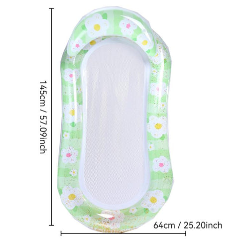 Inflatable Thickened Floating Bed Water Air Lounger, Yellow Lemon, Watermelon Pattern, Strawberry Pattern, Lime Pineapple Pattern, Sequined Starry Blue, Sequined Starry Pink, Sequins Watermelon Pattern, Sequins Strawberry Pattern, Sequins Mermaid      ...