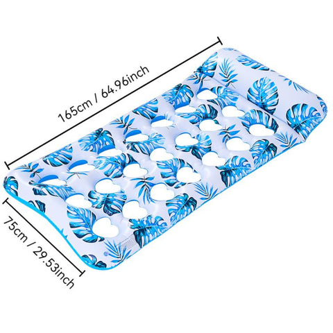 Inflatable Thickened Floating Bed Water Air Lounger, Yellow Lemon, Watermelon Pattern, Strawberry Pattern, Lime Pineapple Pattern, Sequined Starry Blue, Sequined Starry Pink, Sequins Watermelon Pattern, Sequins Strawberry Pattern, Sequins Mermaid      ...