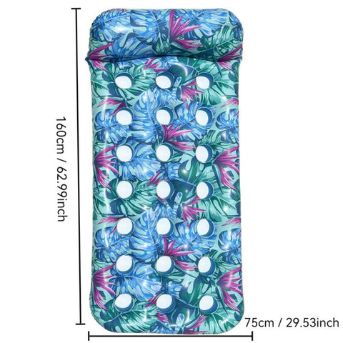Inflatable Thickened Floating Bed Water Air Lounger, Yellow Lemon, Watermelon Pattern, Strawberry Pattern, Lime Pineapple Pattern, Sequined Starry Blue, Sequined Starry Pink, Sequins Watermelon Pattern, Sequins Strawberry Pattern, Sequins Mermaid      ...