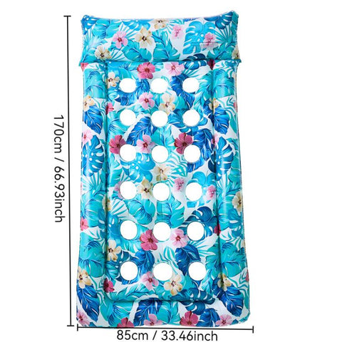 Inflatable Thickened Floating Bed Water Air Lounger, Yellow Lemon, Watermelon Pattern, Strawberry Pattern, Lime Pineapple Pattern, Sequined Starry Blue, Sequined Starry Pink, Sequins Watermelon Pattern, Sequins Strawberry Pattern, Sequins Mermaid      ...