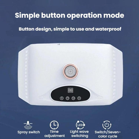 SD-0122 Foldable Hydrating Spray Spectrum Beauty Device 7-Color LED Facial Light Therapy Device For Beauty Salon, US Plug, EU Plug, UK Plug, AU Plug