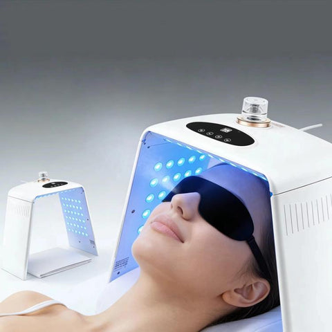 SD-0122 Foldable Hydrating Spray Spectrum Beauty Device 7-Color LED Facial Light Therapy Device For Beauty Salon, US Plug, EU Plug, UK Plug, AU Plug
