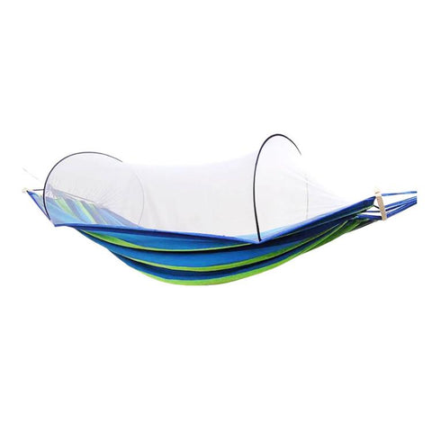 220 x 150cm Anti-rollover Mosquito Net Hammock Thickened Canvas Double Outdoor Swing Chair