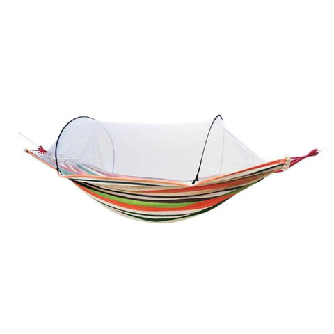 220 x 150cm Anti-rollover Mosquito Net Hammock Thickened Canvas Double Outdoor Swing Chair