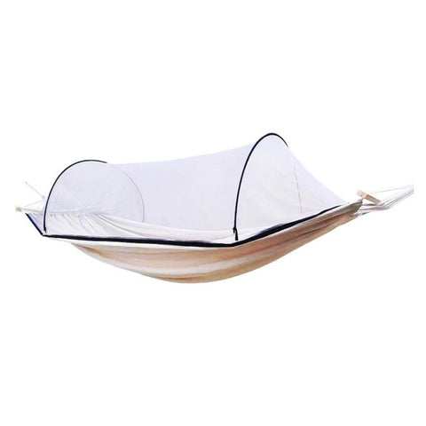 220 x 150cm Anti-rollover Mosquito Net Hammock Thickened Canvas Double Outdoor Swing Chair