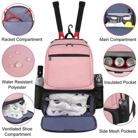 Rackets Sports Balls Large-capacity Travel Layered Bag For Shoes