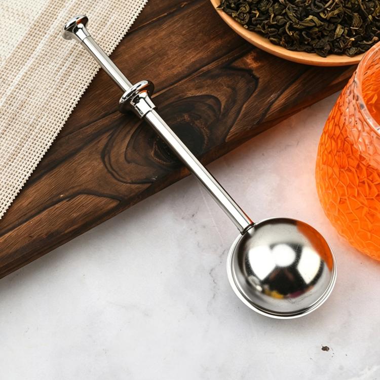 304 Stainless Steel Tea Strainer Round Telescopic Tea Infuser, LsCook Half-hole, LsCook Full-hole