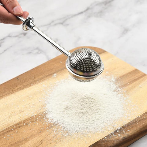 304 Stainless Steel Tea Strainer Round Telescopic Tea Infuser, LsCook Half-hole, LsCook Full-hole