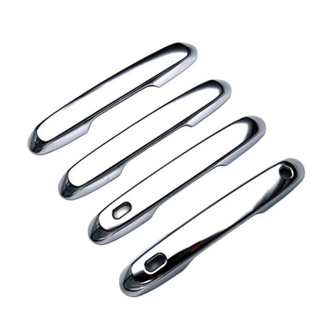 4pcs For Toyota Prado 2024 Car Door Handle Decorative Protective Cover, For Toyota Prado(Electroplated Mirror Surface), For Toyota Prado(Black)